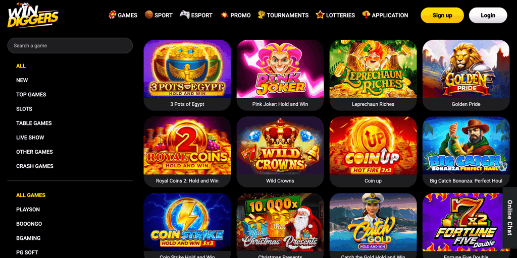 Win Diggers Gambling Enterprise Mobile Gaming